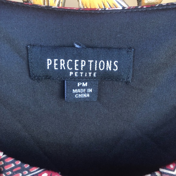 NWT Perceptions Belted Babydoll Sleeveless Dress - Picture 2 of 9